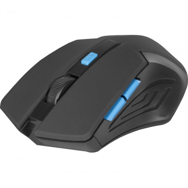 MOUSE DEFENDER ACCURA MM-275 RF BLACK-BLUE OPTICAL 1600DPI 6P MOUSE DEFENDER ACCURA MM-275 RF BLACK-BLUE OPTICAL 1600DPI 6P