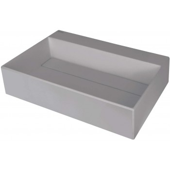 Granite countertop washbasin with a place for a tap - with a grille