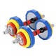Coloured barbells with barbell function in a case HMS SKC20 2 x 10 kg Coloured barbells with barbell function in a case HMS SKC20 2 x 10 kg