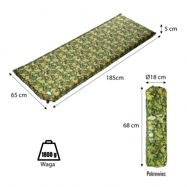 NILS CAMP NC4050 Moro self-inflating mat NILS CAMP NC4050 Moro self-inflating mat