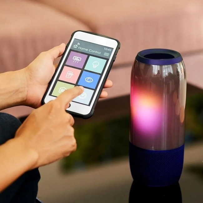 Wireless LED speaker V-TAC SMART VT-7456 RGB Bluetooth 2x3W (SKU 8569) Blue Wireless LED speaker V-TAC SMART VT-7456 RGB Bluetooth 2x3W (SKU 8569) Blue