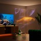 Twinkly Matrix - 480 RGB LED Pearl-shaped lights, clear wire, 3.3x3.3ft F-plug type