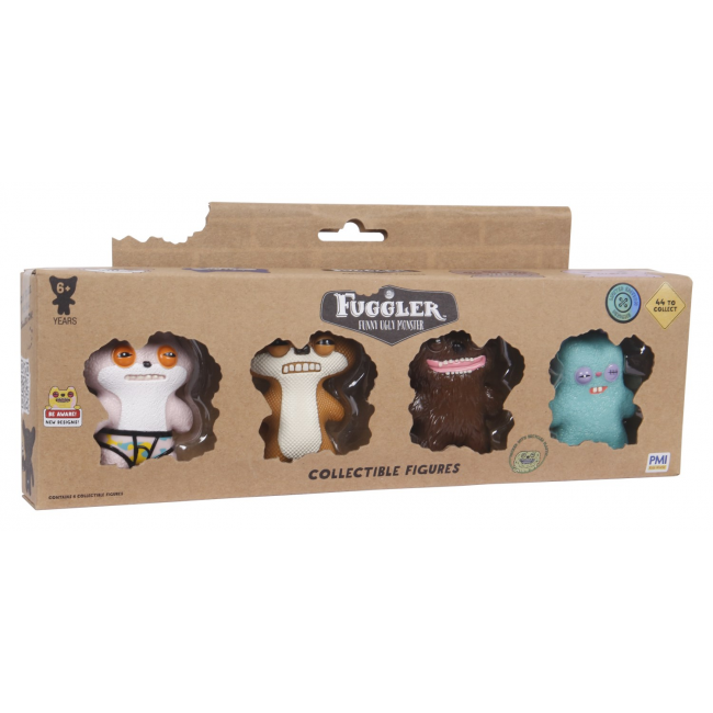 FUGGLER LIMITED EDITION 1.5 COLLECTIBLE FIGURES - 4 PACK VER. B