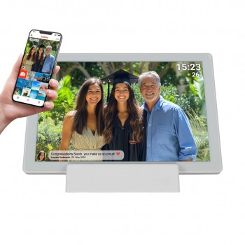 Denver PFF-1070W digital photo frame White 25.6 cm (10.1