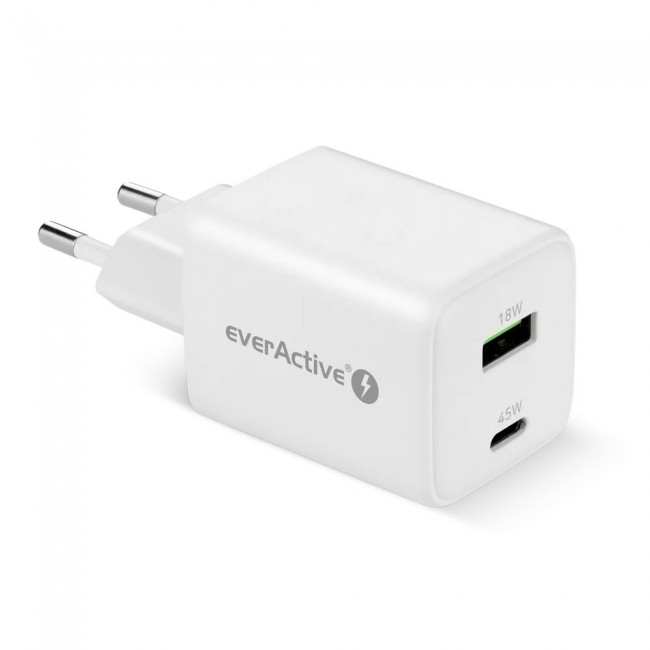 Charger 1 x USB Quick Charge 4.0, 1 x USB-C 45W white