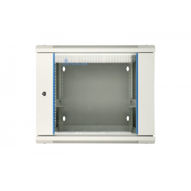 Extralink Rackmount cabinet 12U 600x600 AZH Gray wall mounted, swing type
