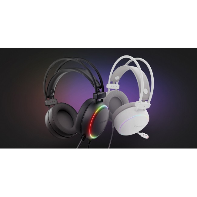 GENESIS NSG-2308 headphones/headset Wired Head-band Gaming USB Type-A White