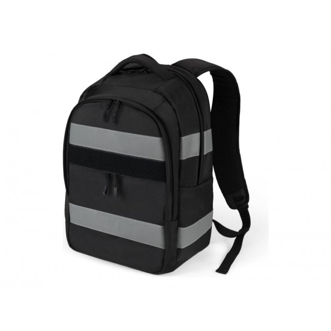 DICOTA Hi-Vis V2 backpack Rucksack Black Polyethylene terephthalate (PET), Thermoplastic polyurethane (TPU)