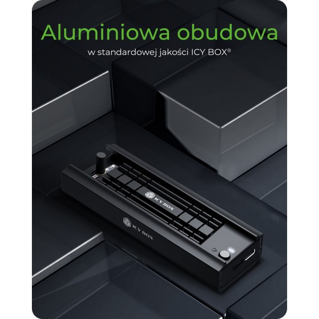 ICY BOX IB-180MC-C31 SSD enclosure Black M.2