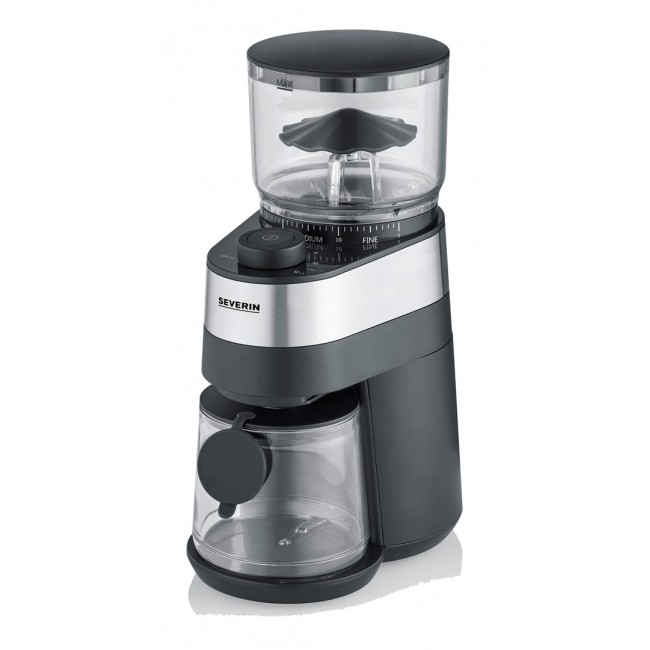 Severin KM 3880 coffee grinder 140 W Black, Stainless steel