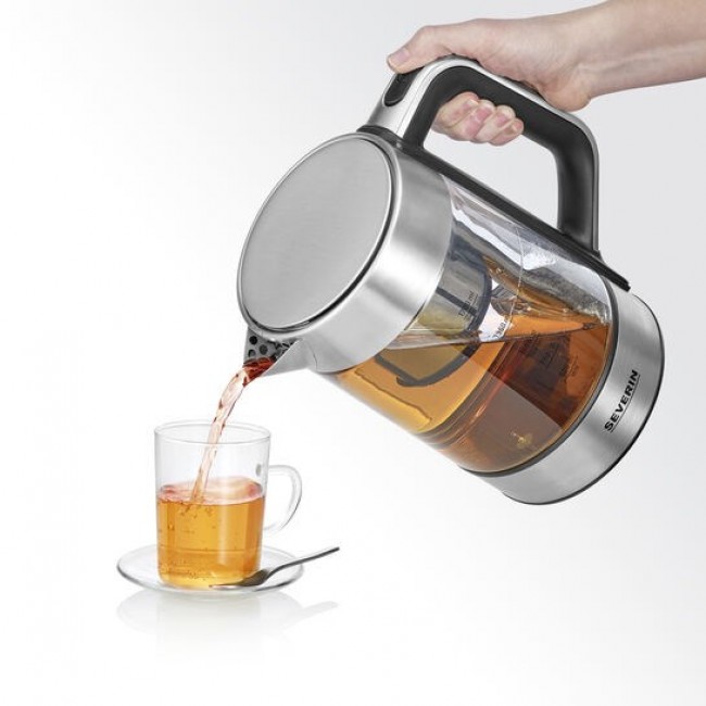 Severin WK 3422 electric kettle 1.7 L 3000 W Stainless steel