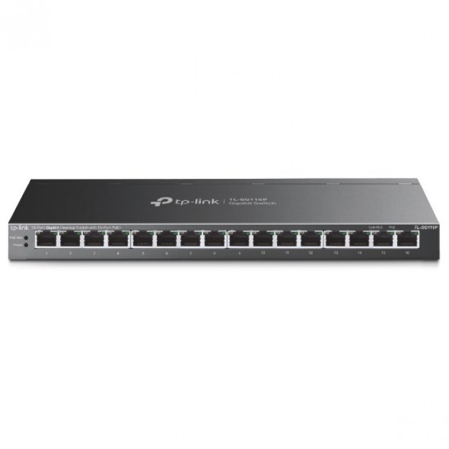 TP-Link 16-Port Gigabit Desktop Switch with 16-Port PoE+ TP-Link 16-Port Gigabit Desktop Switch with 16-Port PoE+