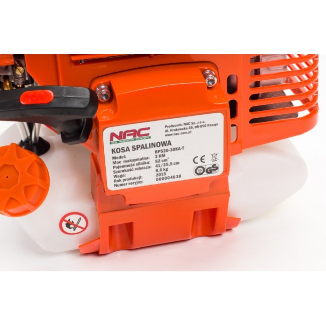 NAC BRUSH CUTTER 52cc 2.7Nm ANTI-VIBRATION SYSTEM NAC BRUSH CUTTER 52cc 2.7Nm ANTI-VIBRATION SYSTEM