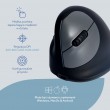 R-Go HE ergonomic mouse left Bluetooth black/silve