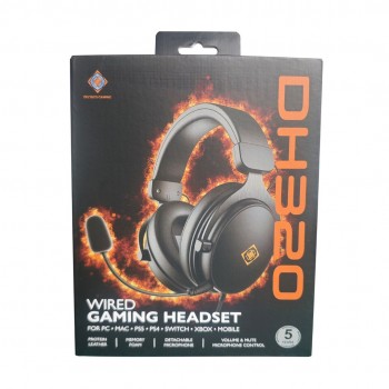 Deltaco Gaming GAM-190 headphones/headset Wired Head-band Black