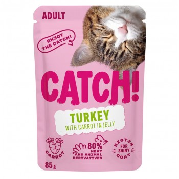 CATCH Turkey and carrot in jelly - wet cat food - 85g