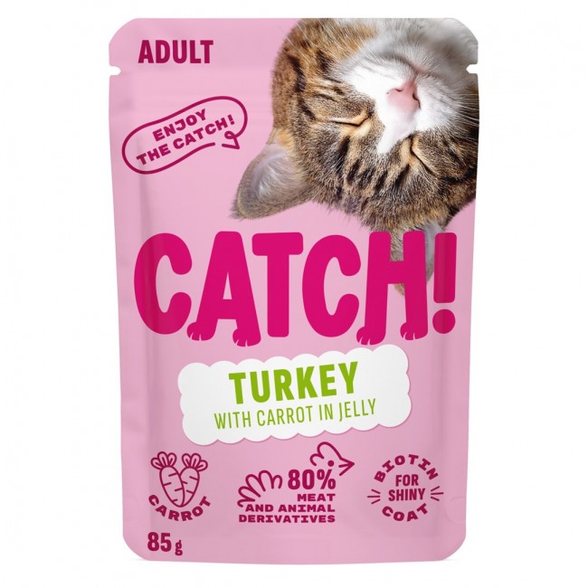 CATCH Turkey and carrot in jelly - wet cat food - 85g