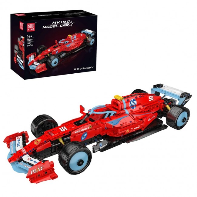 Mould King FE SF-24 Racing Car 13209 | Zestaw klock w | 1401 element w Mould King FE SF-24 Racing Car 13209 | Zestaw klock w | 1401 element w