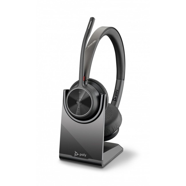 HP Poly Voyager 4320 Microsoft Teams Certified Headset +BT700 dongle +Charging Stand