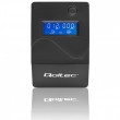 Qoltec Monolith uninterruptible power supply (UPS) Double-conversion (Online) 0.65 kVA 360 W 2 AC outlet(s)
