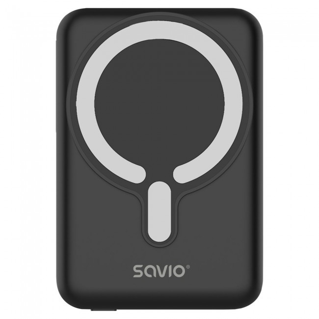 Savio POWERBANK BA-12 10000 mAh, black, magnetic