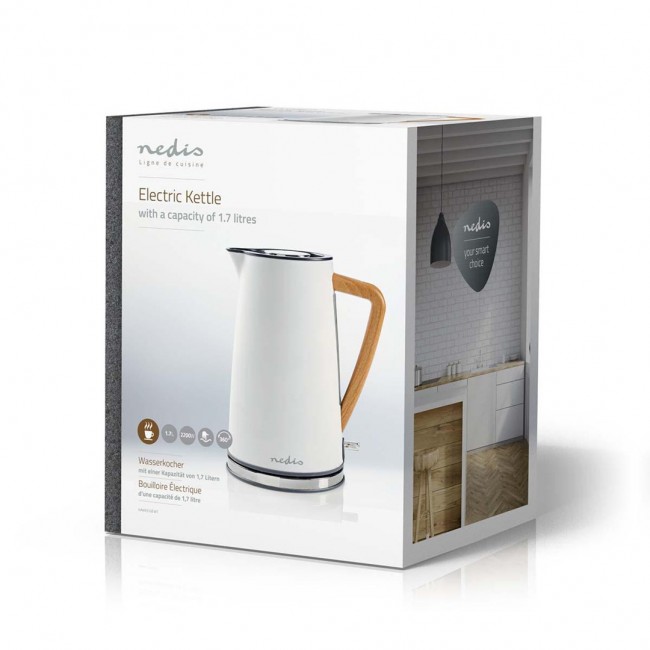 Nedis KAWK510EWT electric kettle 1.7 L 2200 W White Nedis KAWK510EWT electric kettle 1.7 L 2200 W White