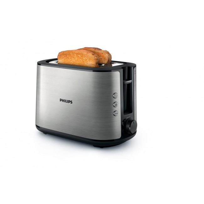 Philips Viva Collection HD2650/90 toaster 2 slice(s) 950 W Black, Stainless steel