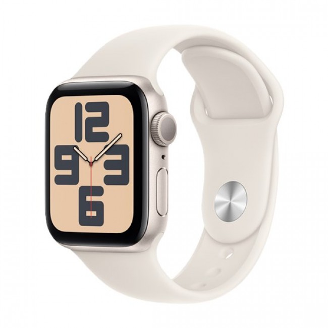 Watch Apple Watch SE (2024) GPS 40mm Starlight Aluminium Case with Sport Band M/L - Starlight Watch Apple Watch SE (2024) GPS 40mm Starlight Aluminium Case with Sport Band M/L - Starlight