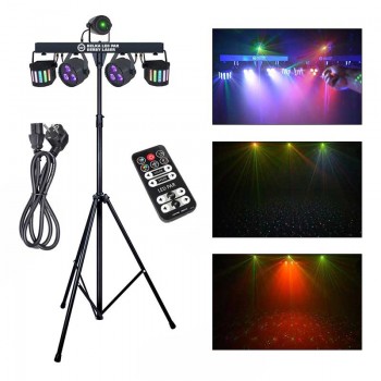 Multieffect LIGHT4ME LED BAR PAR DERBY LASER