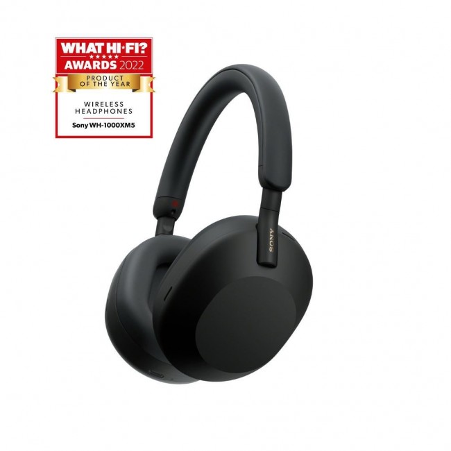Sony WH-1000XM5 Noise Cancelling Wireless Headphones, 30 hours battery life, Overhead Bluetooth Headphones, Optimised for Alexa and Google Assistant, IOS and Android with Built-In Mic, in Black Sony WH-1000XM5 Noise Cancelling Wireless Headphones, 30 hours battery life, Overhead Bluetooth Headphones, Optimised for Alexa and Google Assistant, IOS and Android with Built-In Mic, in Black
