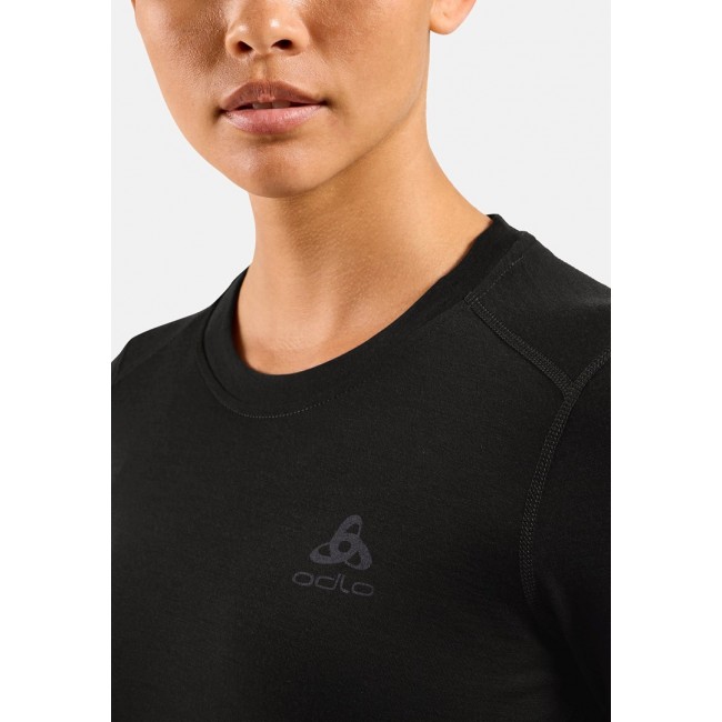 ODLO Merino 160 BL Top Crew Neck l/s women's T-shirt, size M, black ODLO Merino 160 BL Top Crew Neck l/s women's T-shirt, size M, black