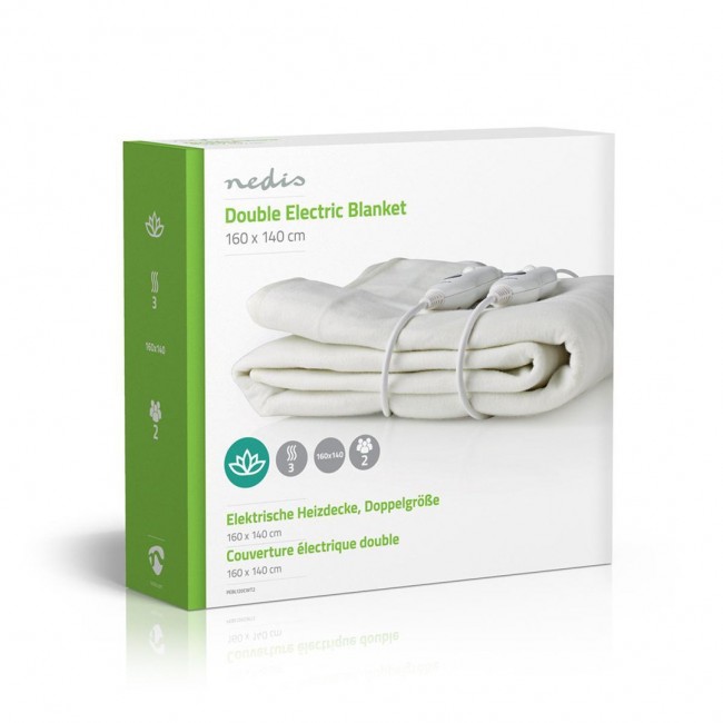 Nedis PEBL110CWT2 electric blanket White Nedis PEBL110CWT2 electric blanket White