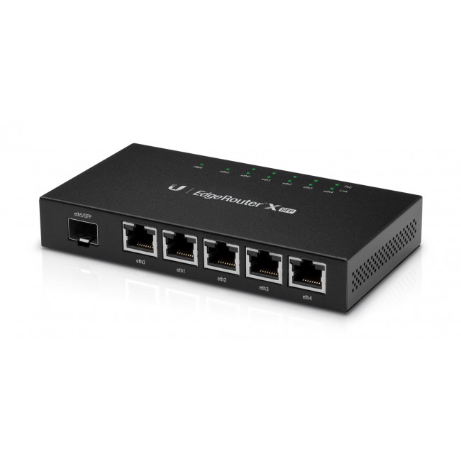 Ubiquiti EdgeRouter X SFP wired router Gigabit Ethernet Black Ubiquiti EdgeRouter X SFP wired router Gigabit Ethernet Black