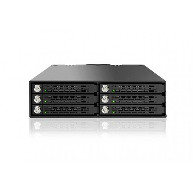 Icy Dock MB996SK-6SB drive bay panel Black