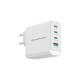 Conceptronic ALTHEA22W100 4-Port 100W GaN USB PD Charger, USB-C x 3, USB-A x 1, QC 3.0, PPS, PD 3.0
