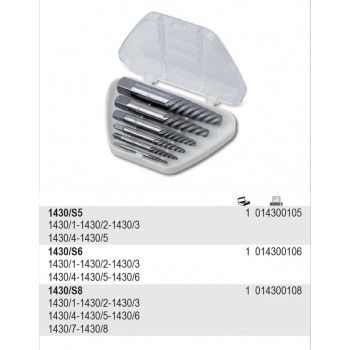BETA screw extractor set 8 pcs 1430/S8