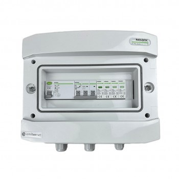 Switchgear attached AC hermetic IP65 EMITTER with surge arrester AC Noark type 2, 10A 3-F, RCD type A 40A/300mA