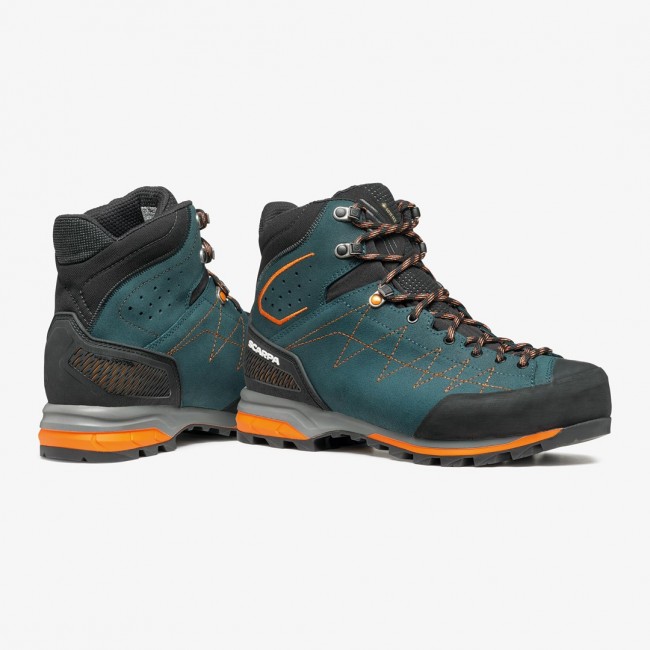 Scarpa ZODIAC TRK GTX, 42, Petrol - Rust Orange