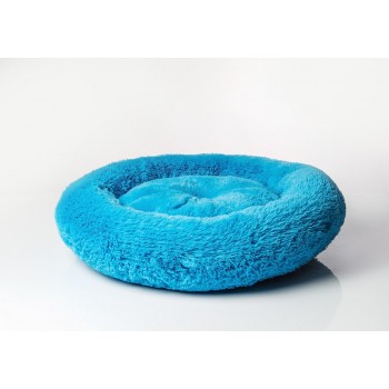 GO GIFT Shaggy blue L - pet bed - 66 x 66 x 10 cm