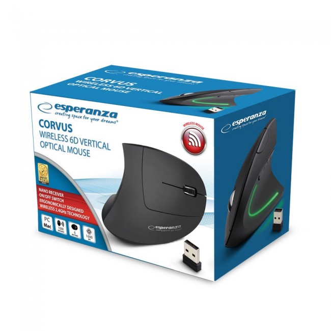 Esperanza EM133 Mouse RF Wireless Optical 1600 DPI