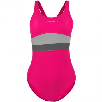 Women's swimsuit Crowell Katie col.04 pink-grey 34