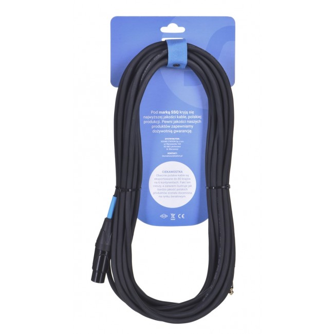 SSQ Cable XZJM10 - Jack mono - XLR female cable, 10 metres SSQ Cable XZJM10 - Jack mono - XLR female cable, 10 metres