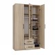 Topeshop ROMANA 120 SON L bedroom wardrobe/closet 6 shelves 3 door(s) Oak Topeshop ROMANA 120 SON L bedroom wardrobe/closet 6 shelves 3 door(s) Oak