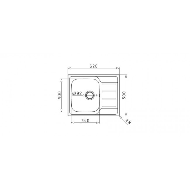 PYRAMIS 100187701 kitchen sink Flush-mounted sink Rectangular Stainless steel PYRAMIS 100187701 kitchen sink Flush-mounted sink Rectangular Stainless steel
