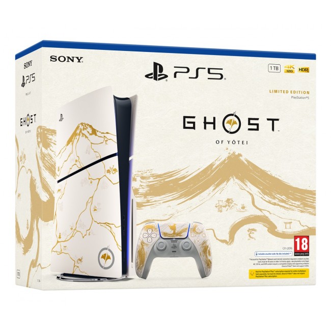 Sony PlayStation 5 Console - Ghost of Yotei Gold Limited Edition Bundle (model group - slim)
