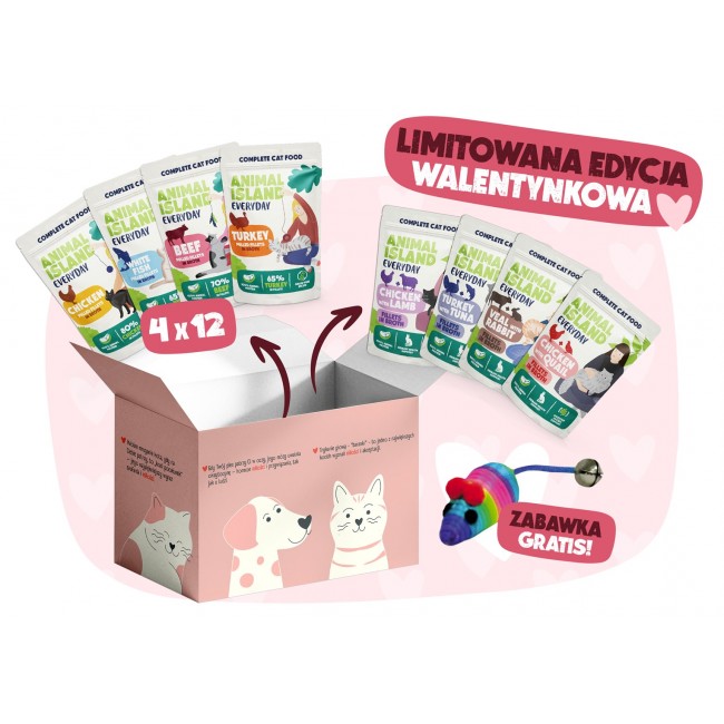 ANIMAL ISLAND Love Box - wet cat food - 52x85g ANIMAL ISLAND Love Box - wet cat food - 52x85g