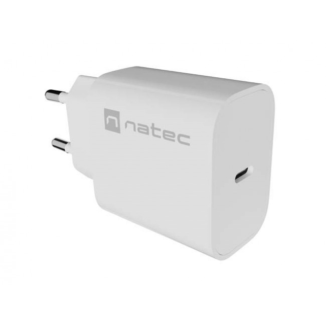 WALL CHARGER NATEC RIBERA 1X USB-C 20W WHITE