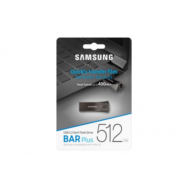 Samsung MUF-512BE USB flash drive 512 GB USB Type-A 3.2 Gen 1 (3.1 Gen 1) Grey Samsung MUF-512BE USB flash drive 512 GB USB Type-A 3.2 Gen 1 (3.1 Gen 1) Grey