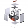 Jonsbo T6 PC Case, Mini-Tower, Mini-ITX, Glass, Wo