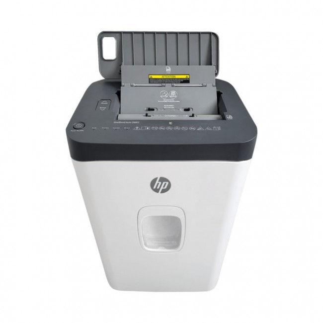 HP OneShred Auto 200CC paper shredder Cross shredding 63 dB 22 cm White HP OneShred Auto 200CC paper shredder Cross shredding 63 dB 22 cm White